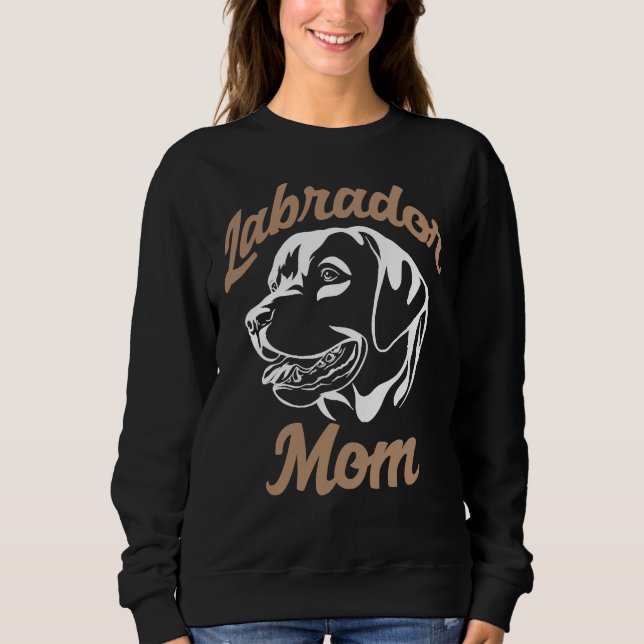 Sudadera Labrador Recuperador Mamá Blanca (Anverso)