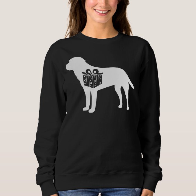 Sudadera Labrador Recuperador Navidades Perro Cachorro (Anverso)