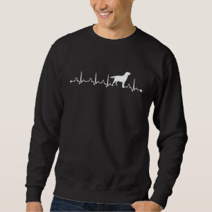 Sudadera Labrador Recuperador Perro Heartbeat Ekg Perro Mam