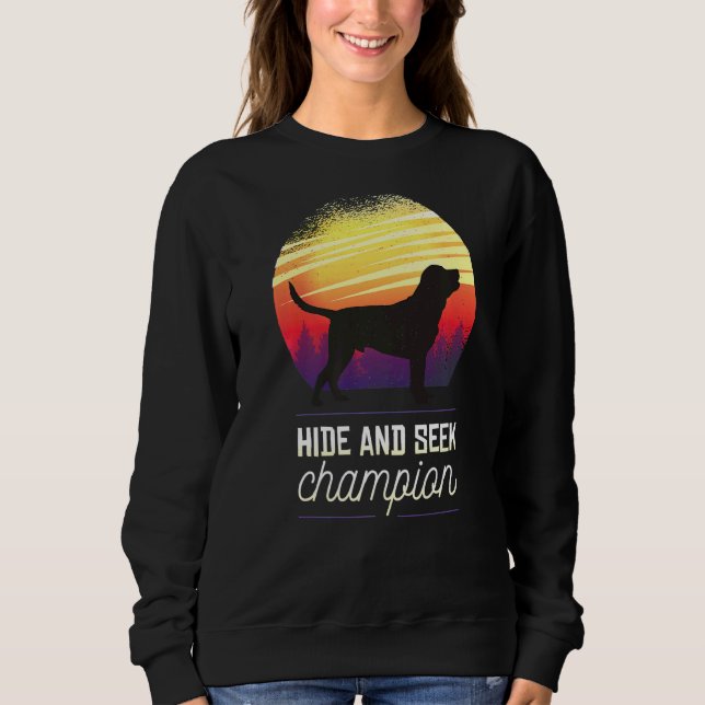 Sudadera Labrador recuperador perro retro 2 (Anverso)