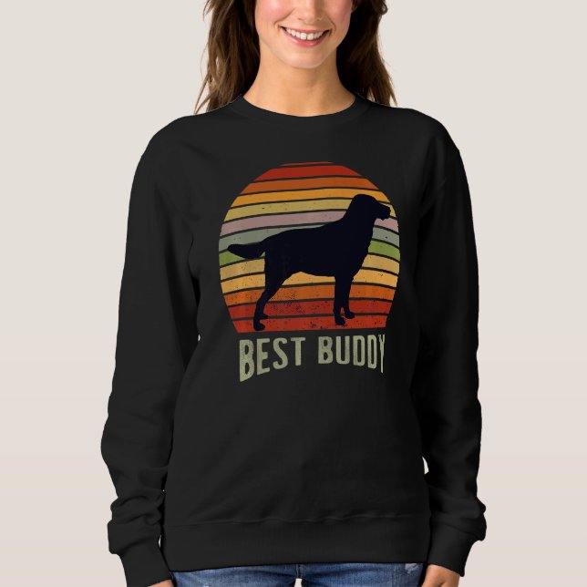 Sudadera Labrador recuperador perro retro 5 (Anverso)