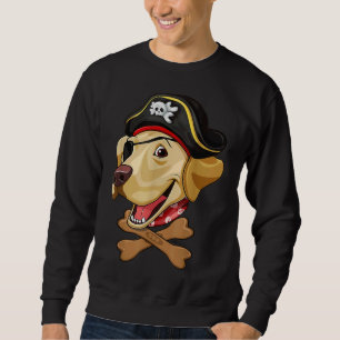 Sudadera Labrador Recuperador Pirata Skull Crossbone Hallow