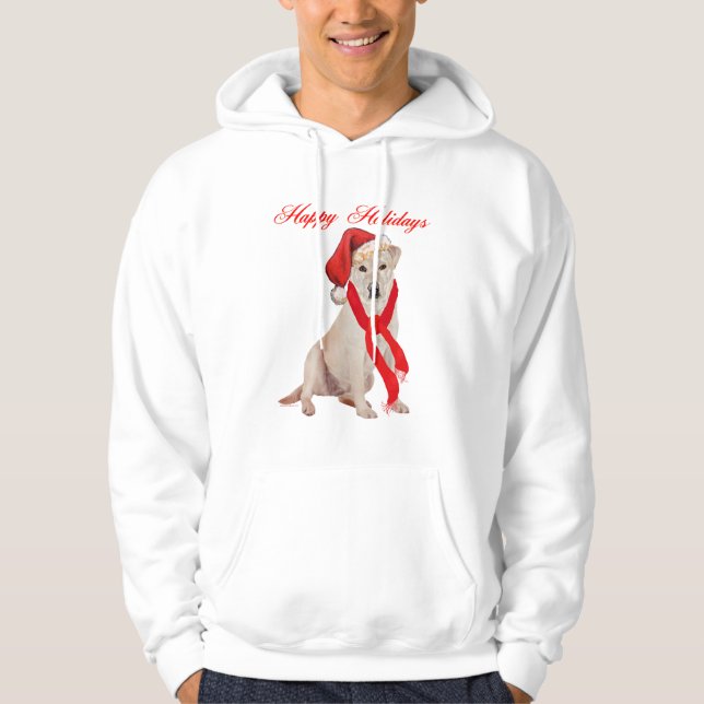 Sudadera Labrador Retriever Amarillo Navidad (Anverso)
