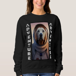Sudadera Labrador Retriever Astronauta en el Espacio Aventu