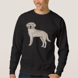 Sudadera Labrador Retriever crema inglés perro de dibujos a
