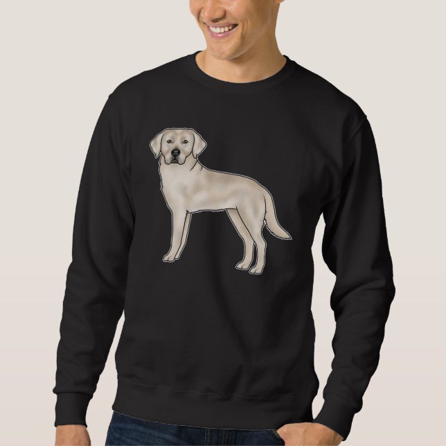 Sudadera Labrador Retriever crema inglés perro de dibujos a (Anverso)