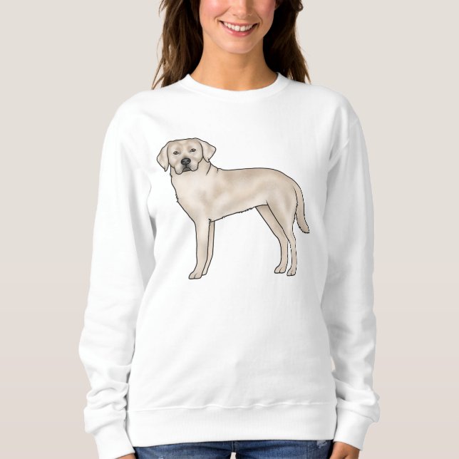 Sudadera Labrador Retriever Crema Inglés Perro Lab Cute (Anverso)