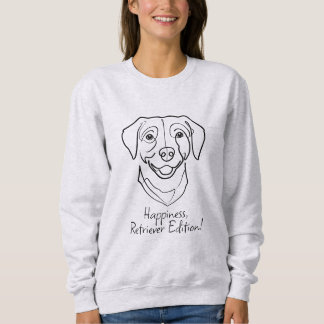 Sudadera Labrador Retriever. ¡Felicidad, Edición Retriever!