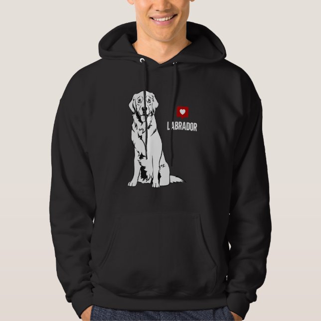 Sudadera Labrador Retriever  Lab Hombres Mujeres Amante de  (Anverso)