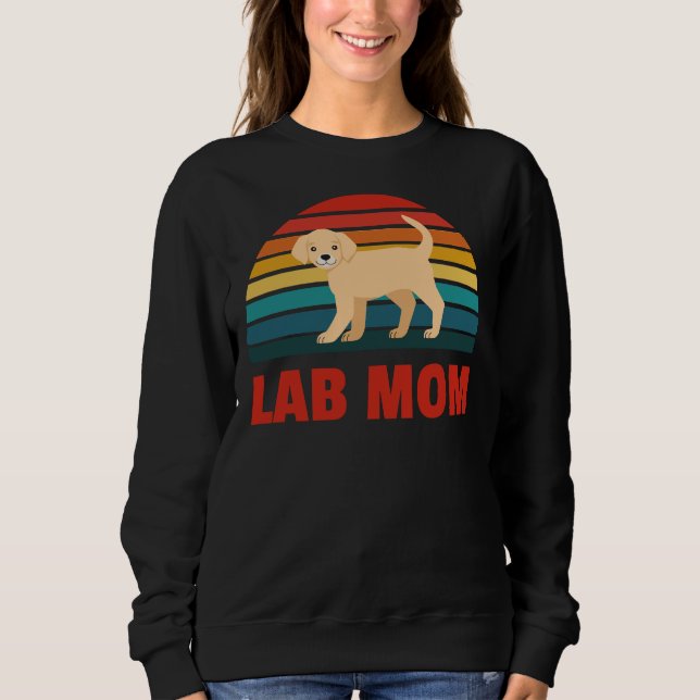 Sudadera Labrador Retriever Lab Mom (Anverso)