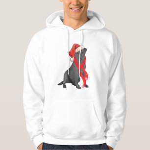 Sudadera Labrador Retriever Negro Navidad