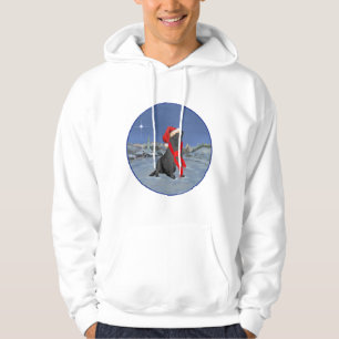 Sudadera Labrador Retriever Negro Navidad