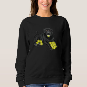 Sudadera Labrador Retriever Negro Pelota de Tenis Jugador d