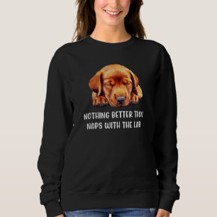 Sudadera Labrador Retriever rojo zorro mamá papá durmiendo_