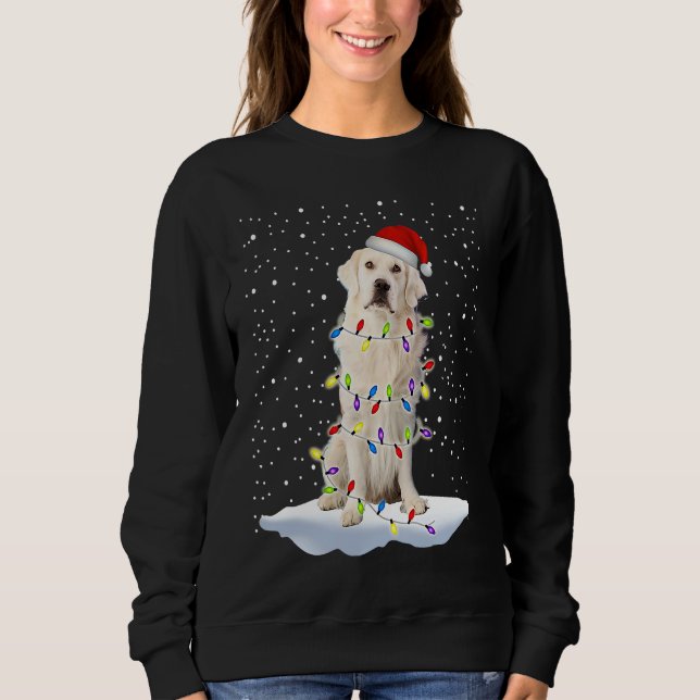 Sudadera Labrador Retrievers Santa Hat Christmas Tree Chris (Anverso)