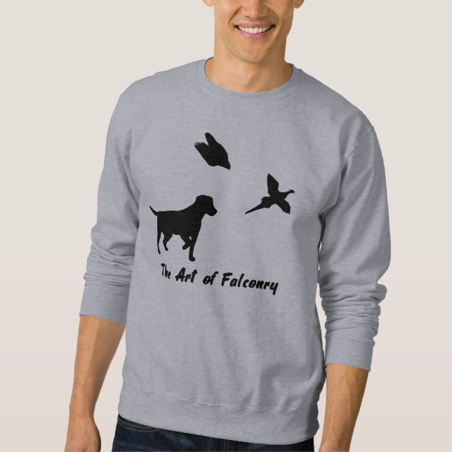 Sudadera Labrador y cetrería (Anverso)