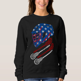 Sudadera Lacrosse 4 De Julio Lax Bandera Americana