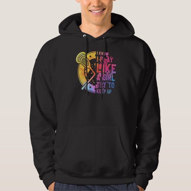 Sudadera Lacrosse Chica Player Lax Team Yo Juego Como Un Ch (Anverso)
