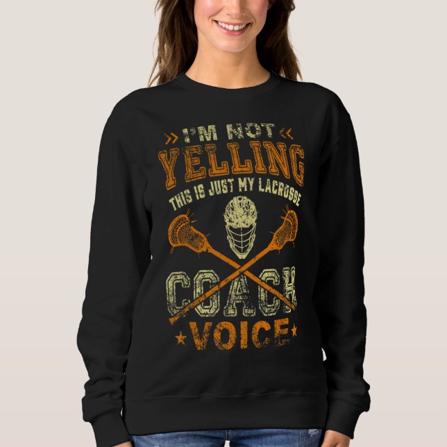 Sudadera Lacrosse Coach Lax Sticks Coach Voice (Anverso)
