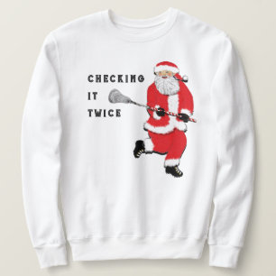 Sudadera Lacrosse comprobándolo dos veces