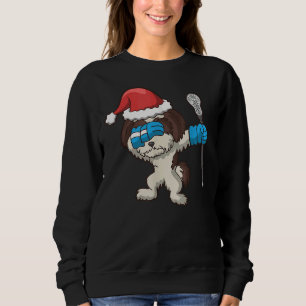 Sudadera Lacrosse Dabbing Shih Tzu Dog Lax Deportes
