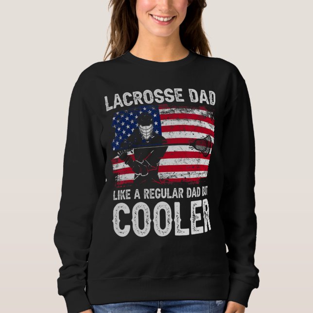 Sudadera Lacrosse Dad Like Regular Cooler Bandera Norteamer (Anverso)