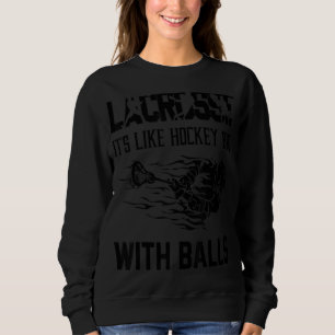 Sudadera Lacrosse Es Como El Hockey Pero Con El Jugador De 