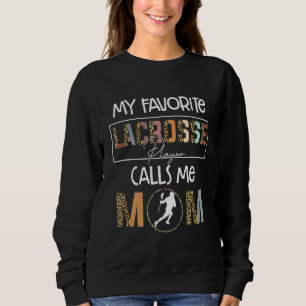 Sudadera Lacrosse favorita del día de la madre del jugador 
