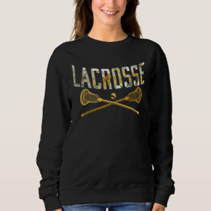 Sudadera Lacrosse floral colorido cruzado de laca de lino c