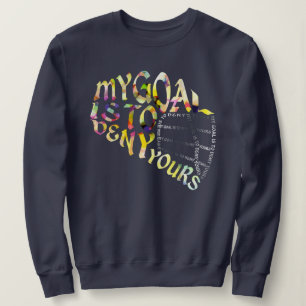 Sudadera Lacrosse Goalie Mask Wordle Text Art