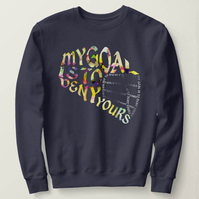 Sudadera Lacrosse Goalie Mask Wordle Text Art (Anverso del diseño)