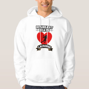 Sudadera Lacrosse Heart Male Player Sport Passion Love