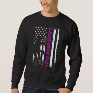 Sudadera Lacrosse Player Appartal Bandera Americana Lax Chi