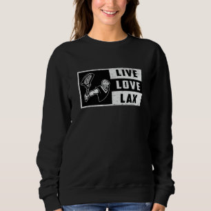 Sudadera Lacrosse Player Sport Live Love Lax Funny Gift