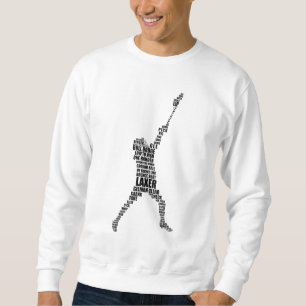 Sudadera Lacrosse Player Typography Sweatshirt