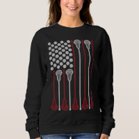 Lacrosse Stick American Flag Lax Player