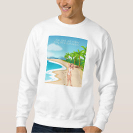 Sudadera ladie en la playa