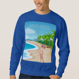 Sudadera ladie en la playa