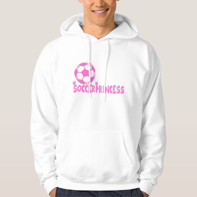 Sudadera Lado de la princesa 2 del fútbol (Anverso)