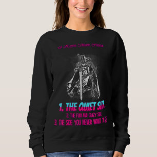 Sudadera Lado Tranquilo Que Nunca Quieres Ver Humor Diverti