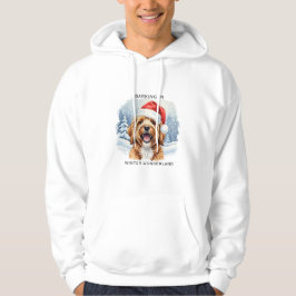 Sudadera Ladrando en un país de las maravillas de invierno 
