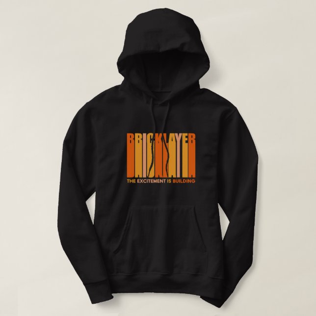 Sudadera Ladrillos de capa de ladrillo divertida Bricklayer (Diseño del anverso)