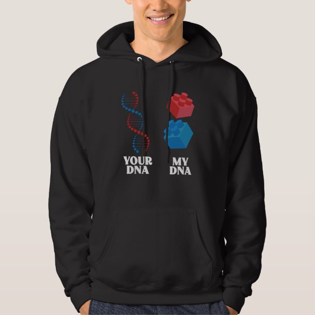Sudadera Ladrillos de juguete de mi ADN de Bloque de Constr (Anverso)