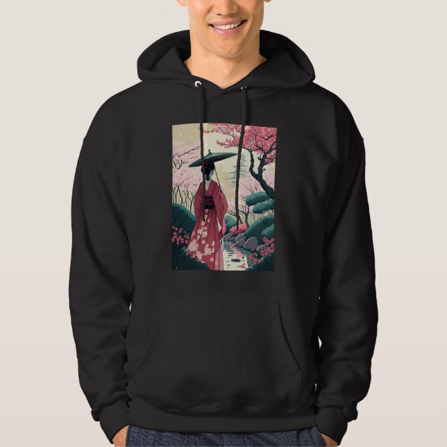 Sudadera Lady con el Jardín de los paraguas de la cereza de (Anverso)
