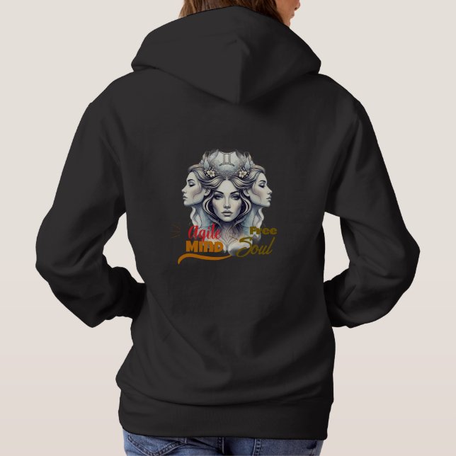 Sudadera Lady Géminis – Energía dual y comodidad (Reverso)