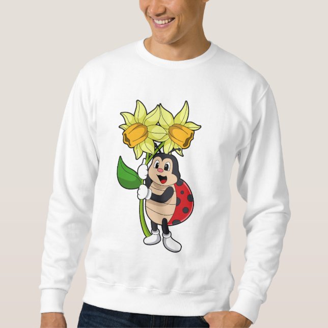 Sudadera Ladybug con Flower Daffodil (Anverso)