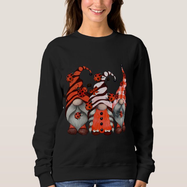 Sudadera Ladybug Gnomes Tomte Scandinavian Three Garden Gno (Anverso)