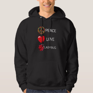 Sudadera Ladybug Heart Bug Love Peace Ladybug Ladybug Inse