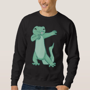 Sudadera Lagartija bailarina en verde para reptiles y dragó