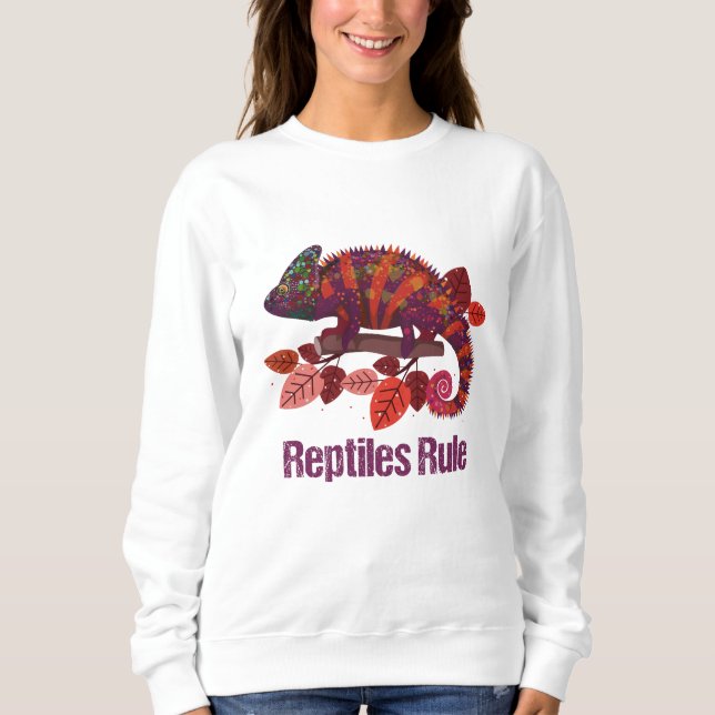 Sudadera Lagarto de la iguana, mujeres de la regla de los (Anverso)